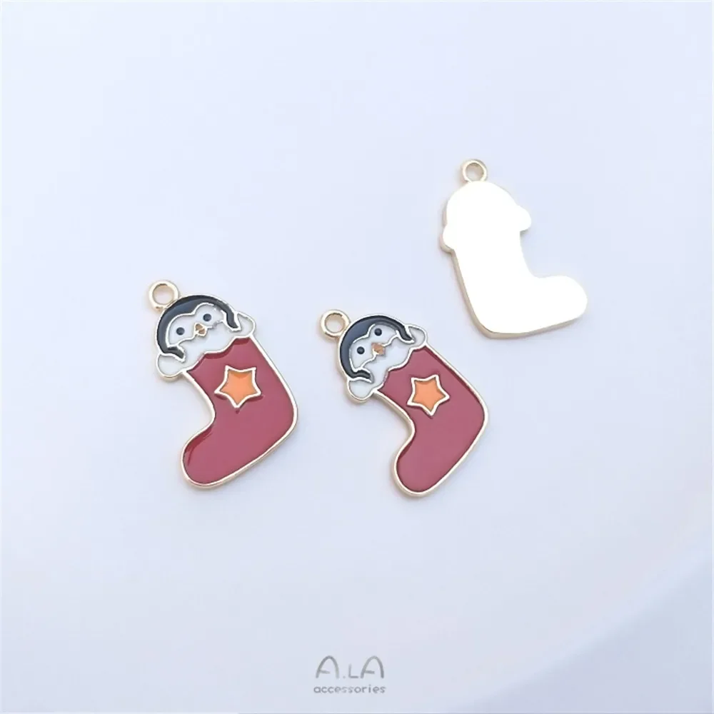 14-каратное золото капля масла рождественская серия снеговик подарок елка