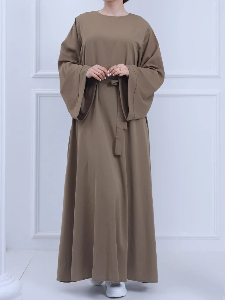 Простое мусульманское платье Abaya Дубай