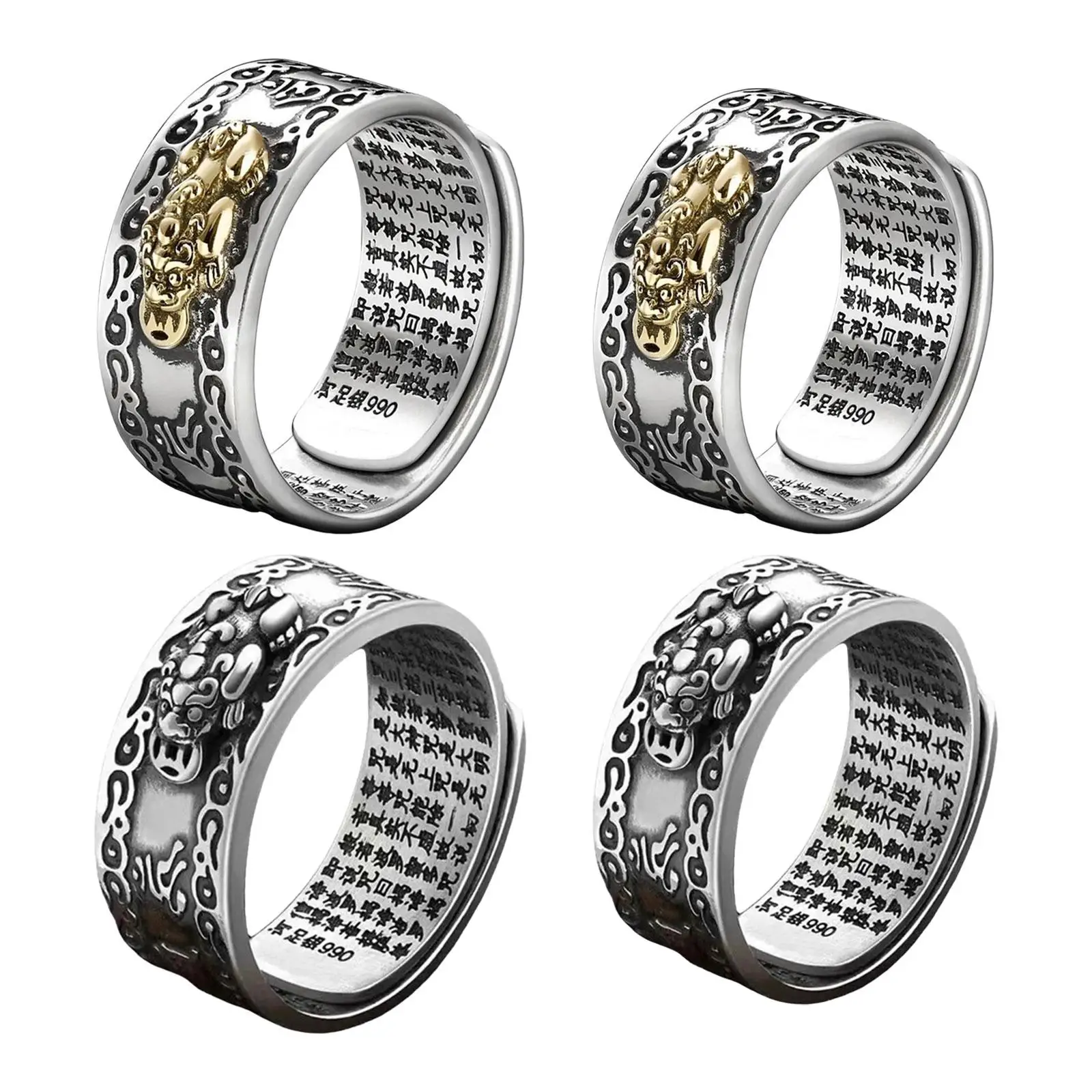 

Rings Jewelry Openings Fashion Vintage Resizable for Men Party