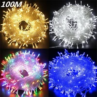 christmas lights 5m 10m 20m 30m 50m 100m led string fairy light 8 modes christmas lights for wedding party holiday lights