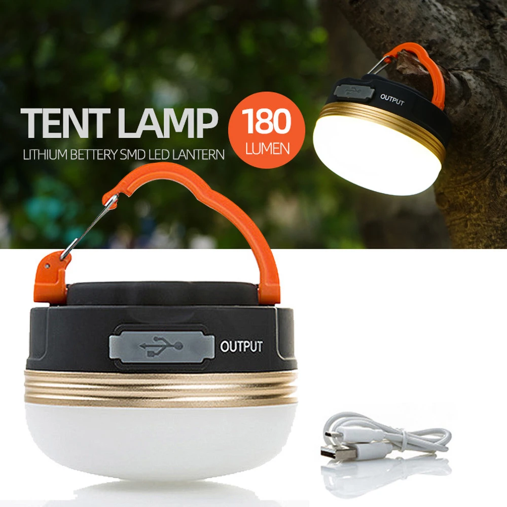 

Лампа светодиодная аккумуляторная для кемпинга, с питанием от USB