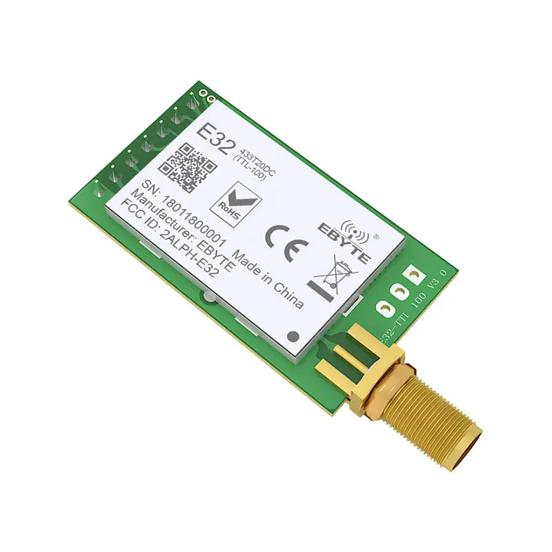 SX1278 LoRA UART радиочастотный модуль 433 МГц 20 дБм большой радиус действия 3 км справочный приемопередатчик ресивер