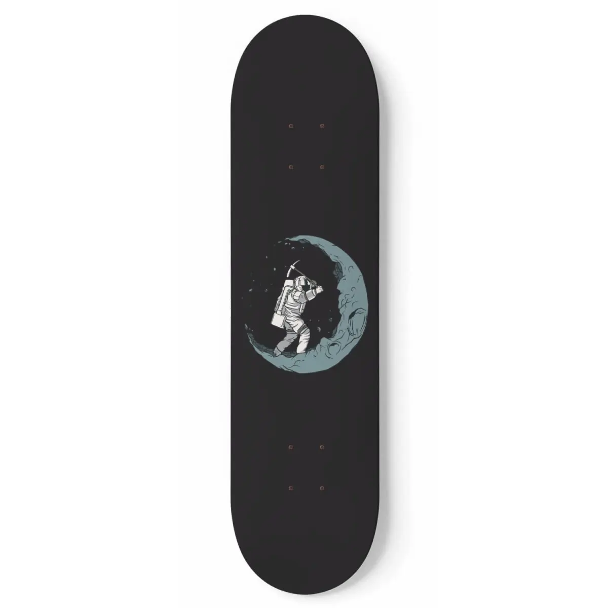 

Skate Deck Art Design Hanging Wall Skateboard Kids Skateroom Decor DIY Custom Sports Style Decoration Moon Digger