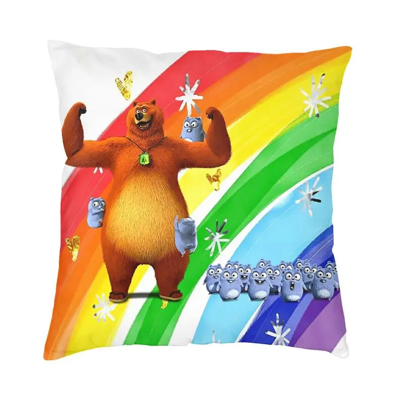 

Наволочка для детской подушки Happy lemings Tabodi и Grizzy, 40x40