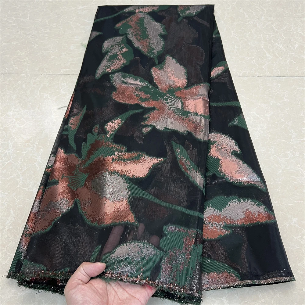 Жаккардовое нигерийское кружевное платье