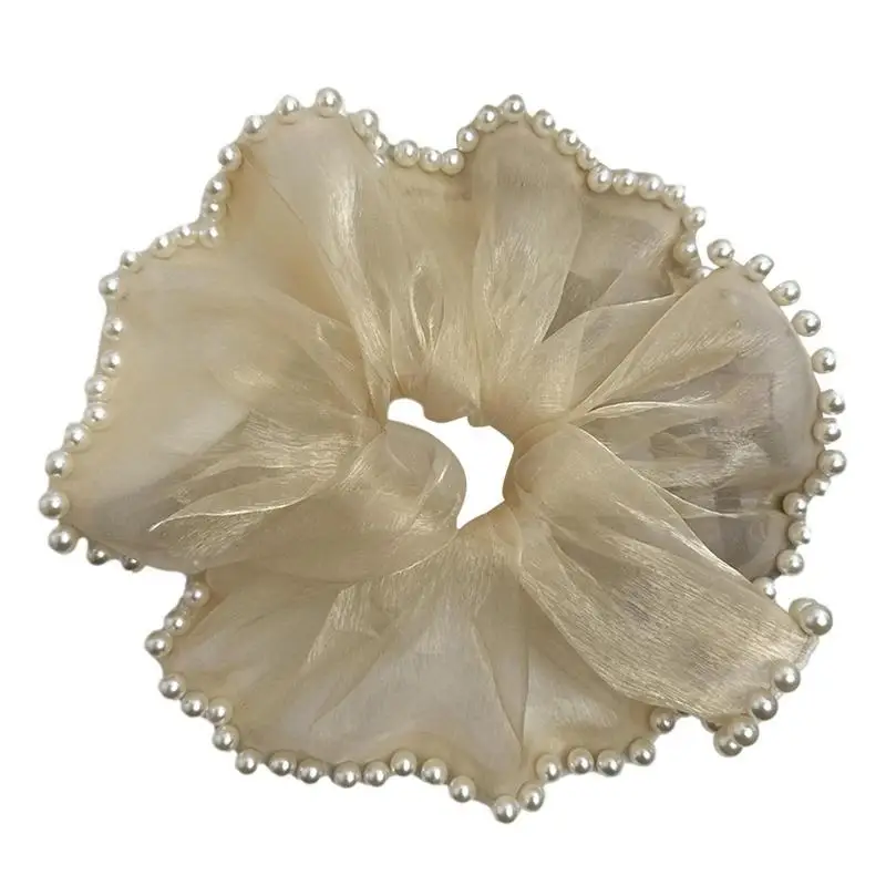 

Extra Large Scrunchies Women Fluffy Scrunchies Versatile Manual Mesh Summer Sweet Hair Accessories For Shopping Parties Work