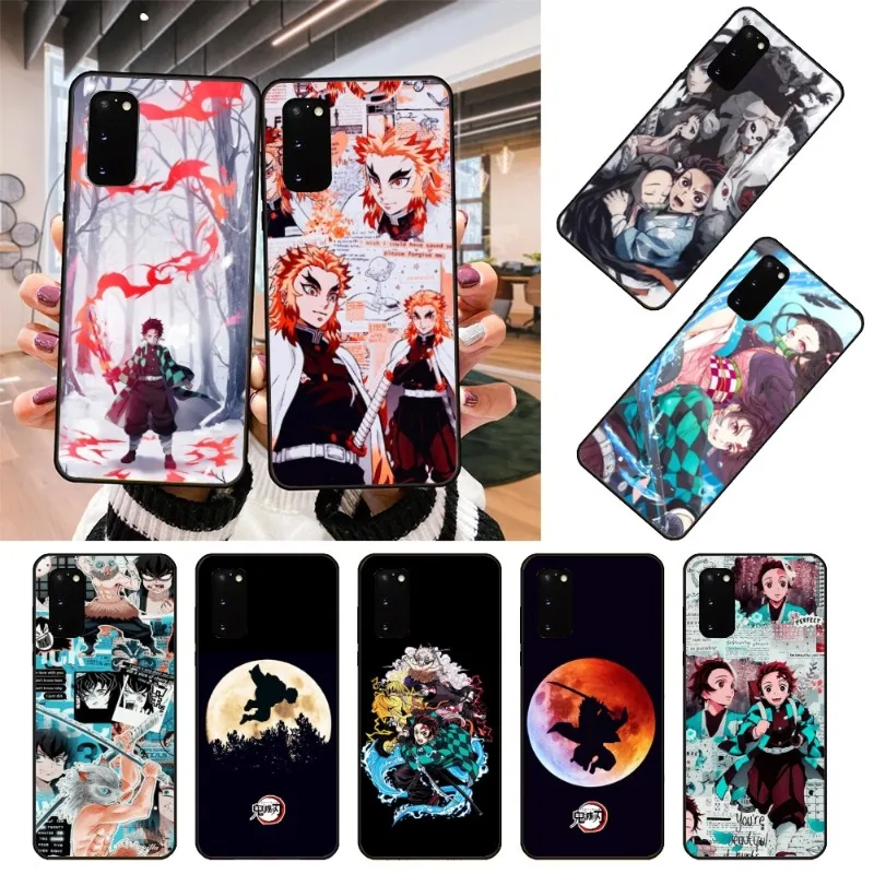 

Мультяшный чехол для телефона с демоном для Samsung Note 9 10 20 Plus Pro Ultra J6 J5 J7 J8, мягкий черный чехол для телефона