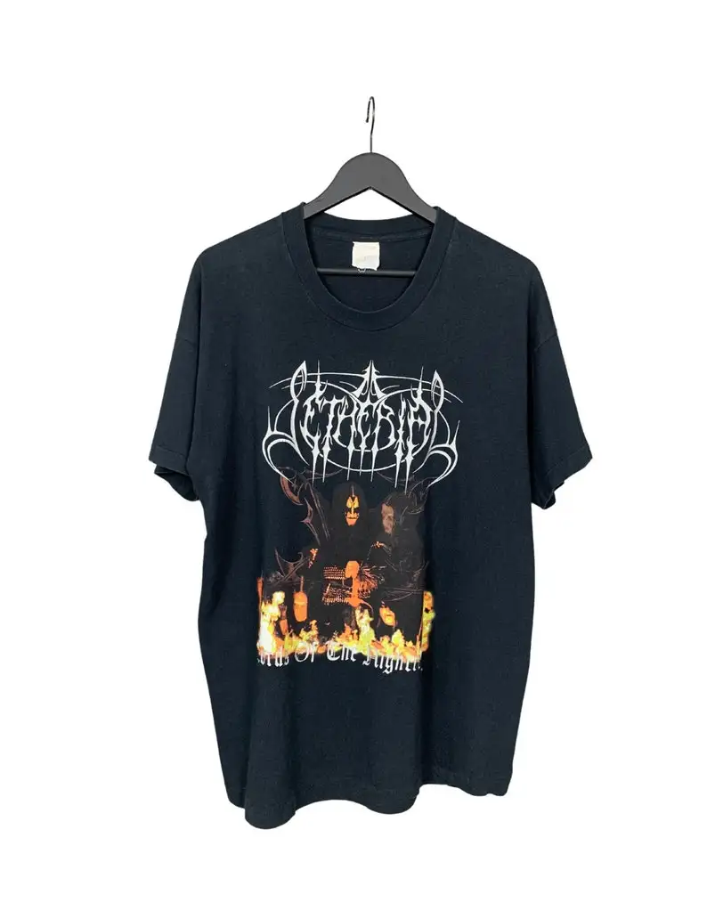 Винтажная Футболка SETHERIAL 1998 Lord Of The Nightrealm/черная металлическая футболка