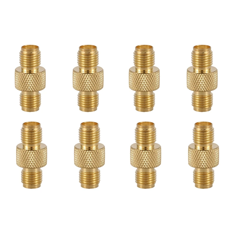 

4X SMA Female To Female Barrel Adapter RF Coax Connector Straight,Gold