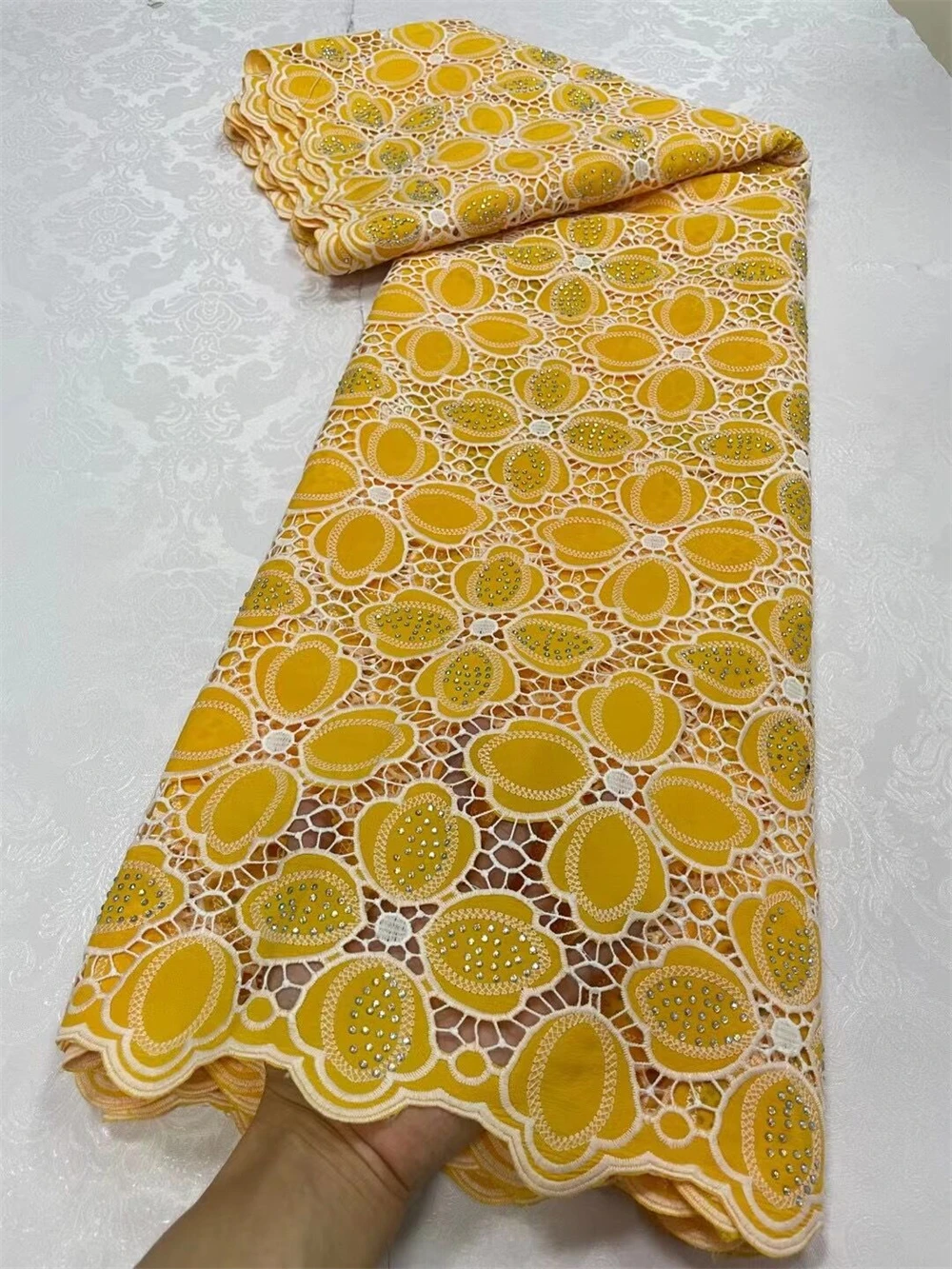 

Африканская кружевная ткань с камнями, нигерийская хлопчатобумажная кружевная ткань, шитье свадебных платьев, высокое качество, новинка 2022 г.