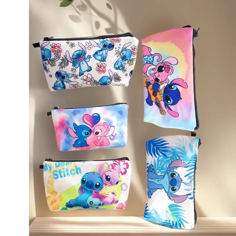 Disney Stitch Kawaii Косметичка Дамбо Аниме Мультифильм Унисекс Сумка Для Стирки