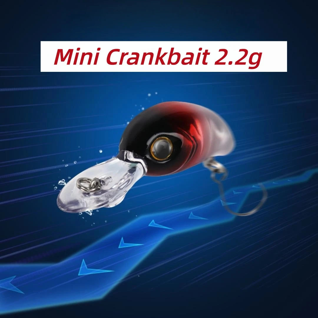 

HeyLure Mini Crankbait 2.7cm 2.2g Floating Wobbler Lure Fishing Tackle Minnow in Stream 3D Eyes Bait for Perch Carp Club Trout