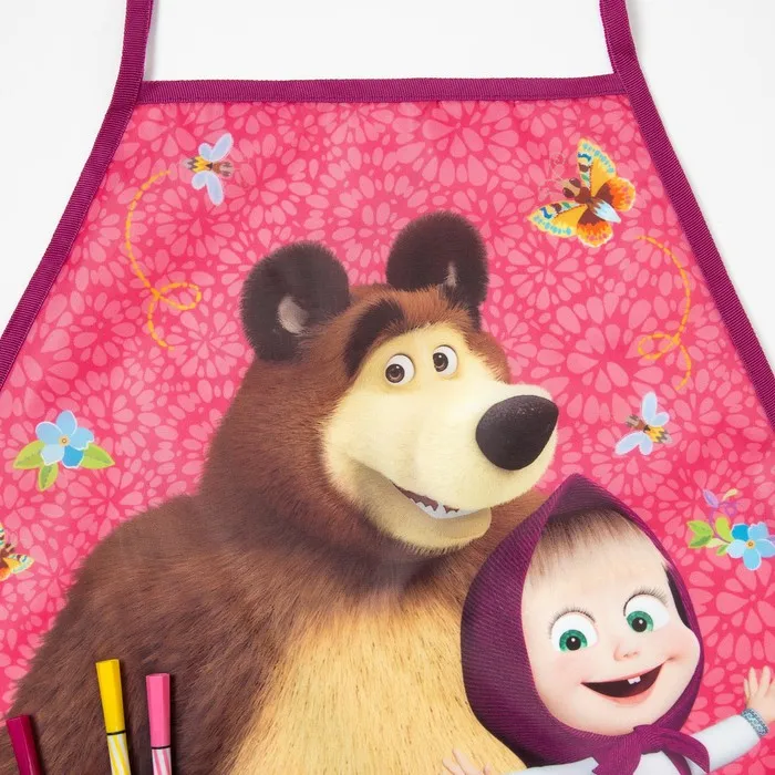 Набор детский для творчества &quotCollorista&quot Маша и Медведь &quotЯгодный&quot фартук 49 х 39