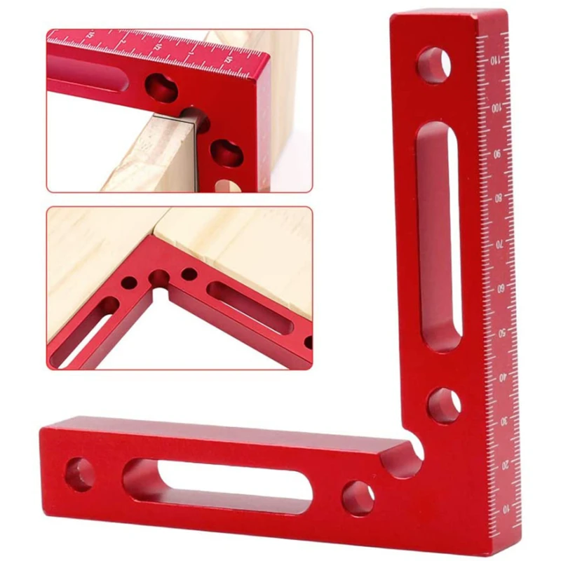 

90 Precise Angle Positioning Ruler Corner Aluminium Clamps Woodworking Square Fixture Positioning Clamping Alloy Right Degree