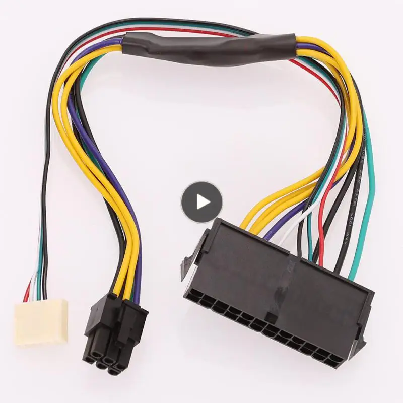 

Wear-resistant Cable Connector 6p Adapter Cable Not Easy To Damage Not Easy To Rust 24p To 6p Cable Computer Cable Durable 30cm