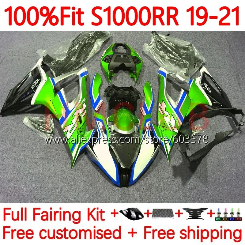 

Injection Body For BMW S1000 S 1000 S-1000 RR 1000RR S1000RR 2019 2020 2021 S1000-RR 19 20 21 OEM Fairing 152No.118 green stock