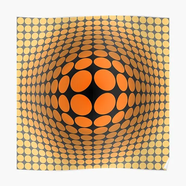 

Victor Vasarely Homage 5 Poster Room Home Modern Funny Vintage Decor Print Mural Wall Decoration Art Picture Painting No Frame