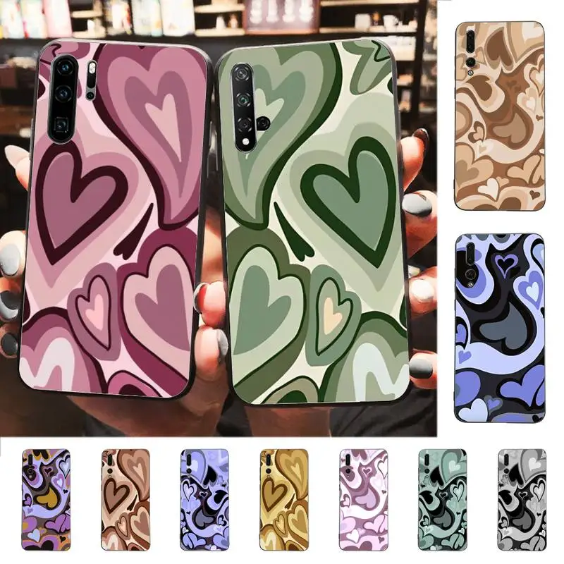 

Love Heart Phone Case for Huawei P30 40 20 10 8 9 lite pro plus Psmart2019