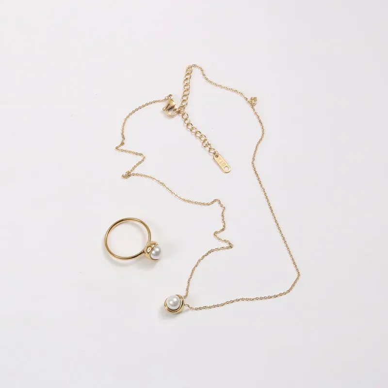 

High End Stainless Steel Jewelry Fresh Water Pearl Pendant Necklace For Women Tarnish Free Jewelry