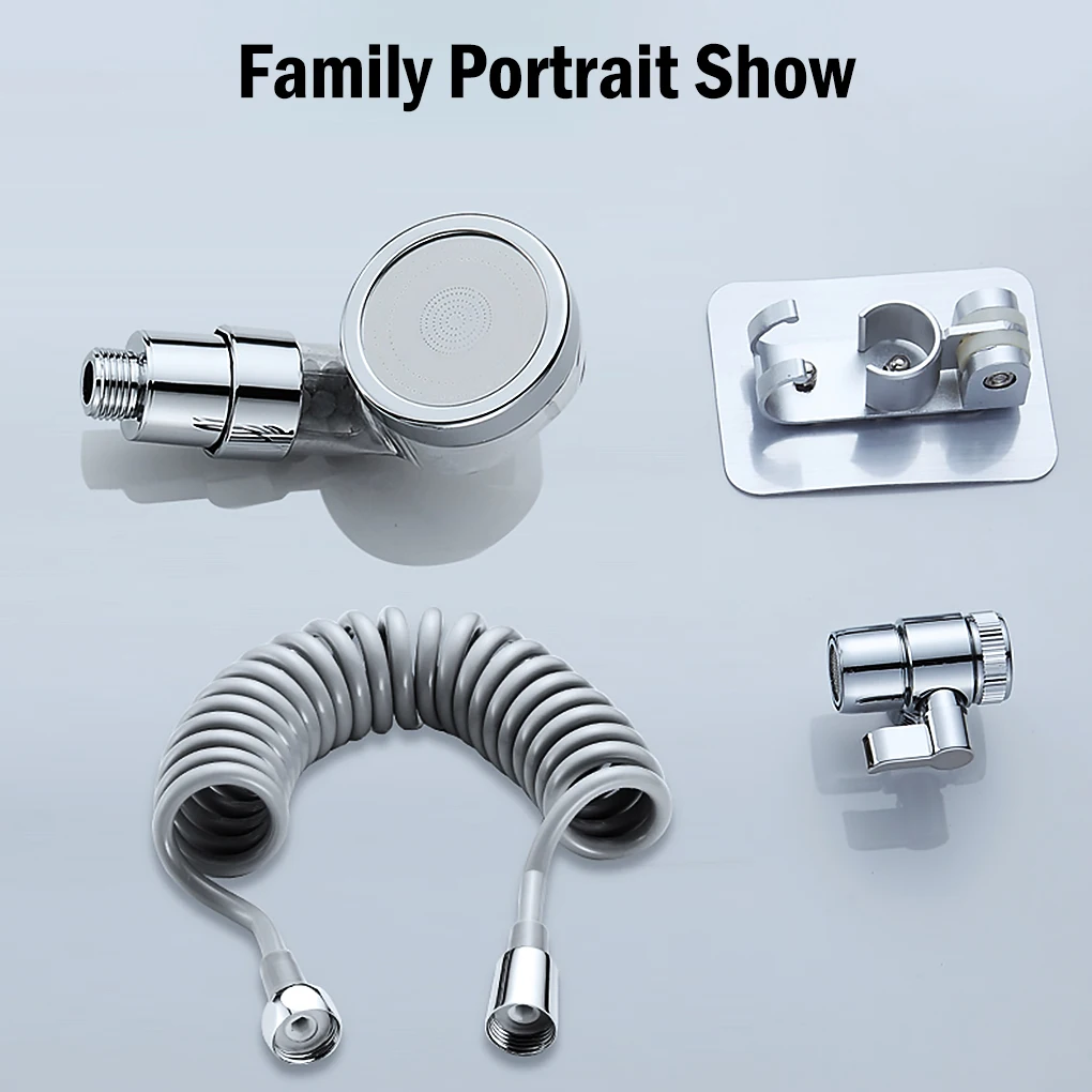 

Набор гибких напорных шлангов для ванной комнаты с регулируемой насадкой для распыления воды, настенный держатель клапана