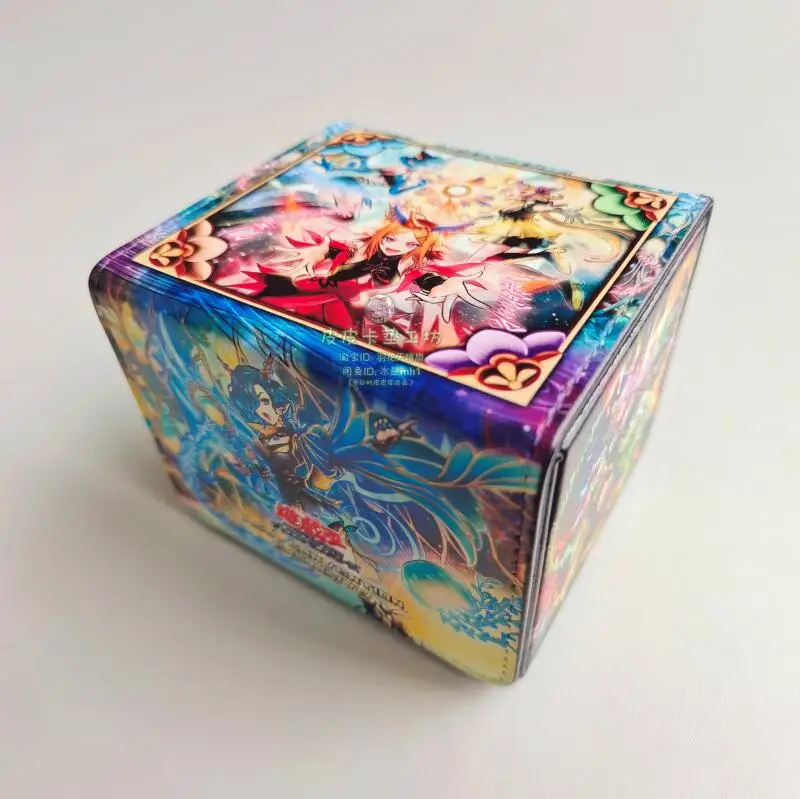 Фото Ю-Ги-О! Коробка для карт Sky Striker Ace-Raye Traptrix Sera DIY: Большая кожаная коробка для хранения коллекционных игровых карт, утолщенная, с большой вместимостью №5
