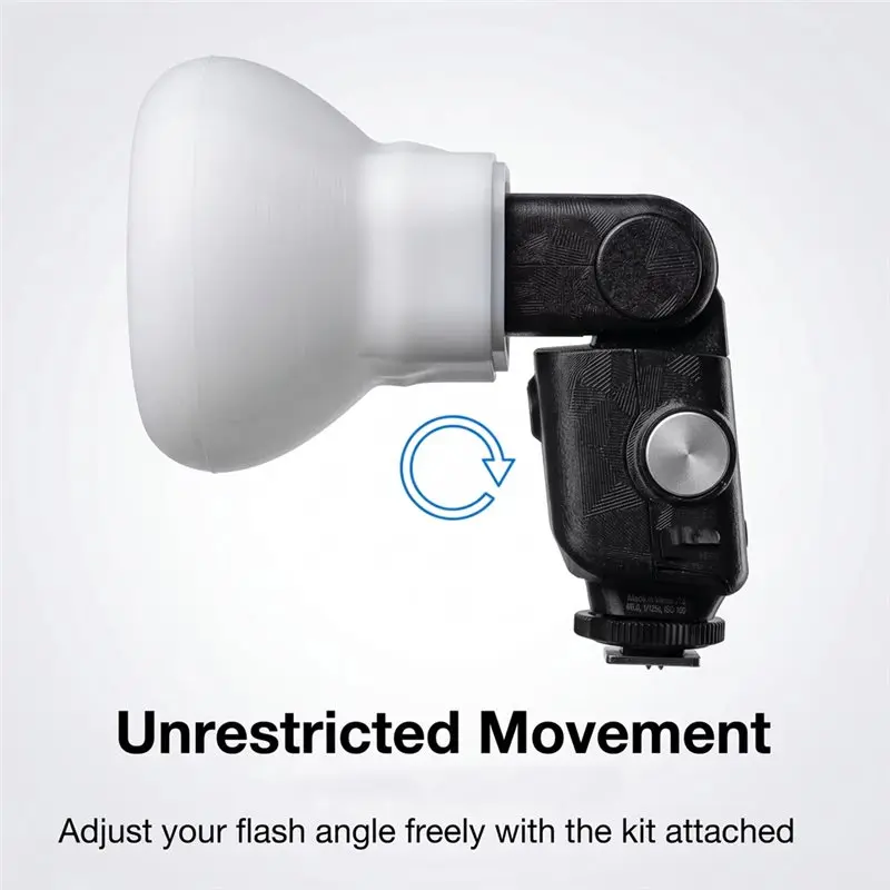 Фото ABFN-Soft Light Flash Diffuser Cover для Godox IT32: портативный рассеиватель света для фотосъемки, устранение жестких теней №4