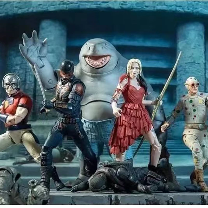 

McFarlane DC отряд самоубийц вещь виниловая кукла модель отряд самоубийц X команда самоубийц король 17 см детская игрушка Подарки Коллекционные и...