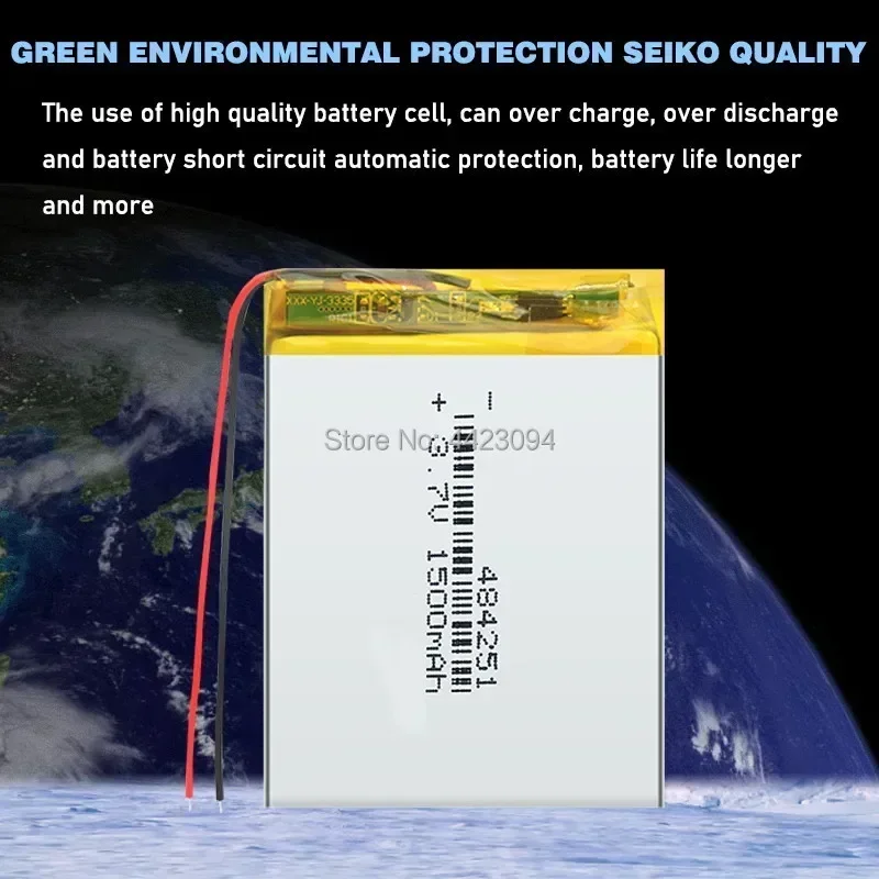 3 7 В 1500 мАч 484251 504050 Литий-полимерный аккумулятор для планшетных ПК Bluetooth-гарнитура