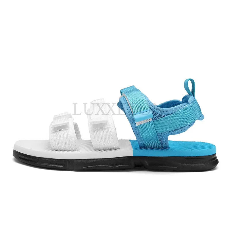 

Мужские сандалии на платформе, однотонные простые и удобные сандалии для отдыха на открытом воздухе и походов, лето 2023