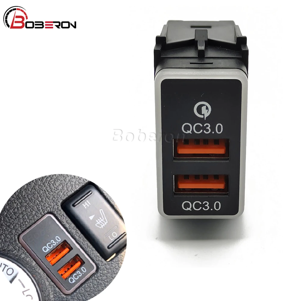 Зарядное устройство для Nissan X-Trail 2008-2012 с двумя портами разъем USB быстрой зарядки