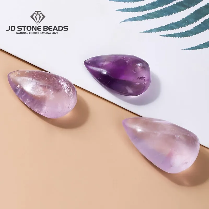 

1 шт., подвеска в форме лампы, высококачественный полированный камень, фиолетовый бусина кабошон, Подвески для изготовления ювелирных издел...