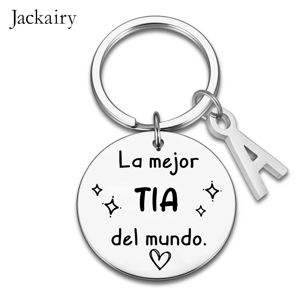 Брелок Jackairy &quotLa Mejor Tía Del Mundo&quot из нержавеющей стали