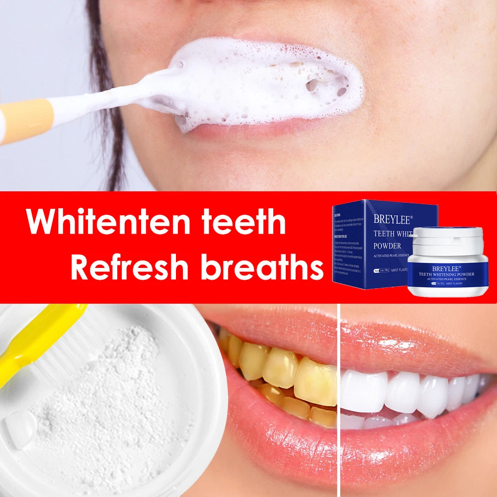 

Teeth Whitening Oral Hygiene Tooth Cleaning Brighten Pearl Powder Remove Plaque Smoke Stains Toothpaste Fresh Breath Bad Breath