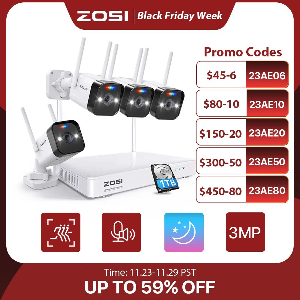 ZOSI W4 Pro Беспроводная система