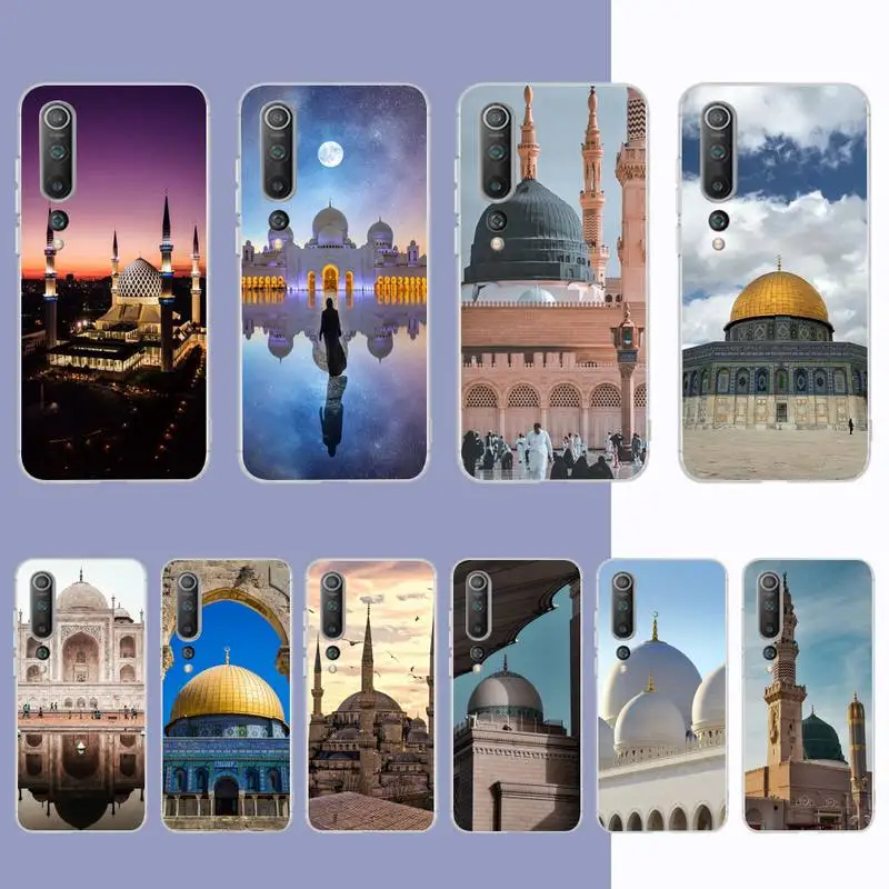 

Arabic Muslim mosque building Phone Case for Samsung S21 A10 for Redmi Note 7 9 for Huawei P30Pro Honor 8X 10i cover