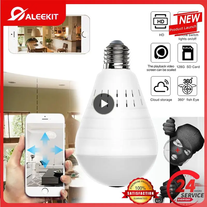 

960P Wifi Surveillance Camera 360 Degree Panoramic Mini Camera P2P Two Way Audio Smart Home Security Video Camcorders
