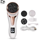 Устройство для ухода за ногами, 3 шлифовальные головки, водонепроницаемое, удаление омертвевшей кожи, удаление мозолей на ногах, электрические педикюрные инструменты