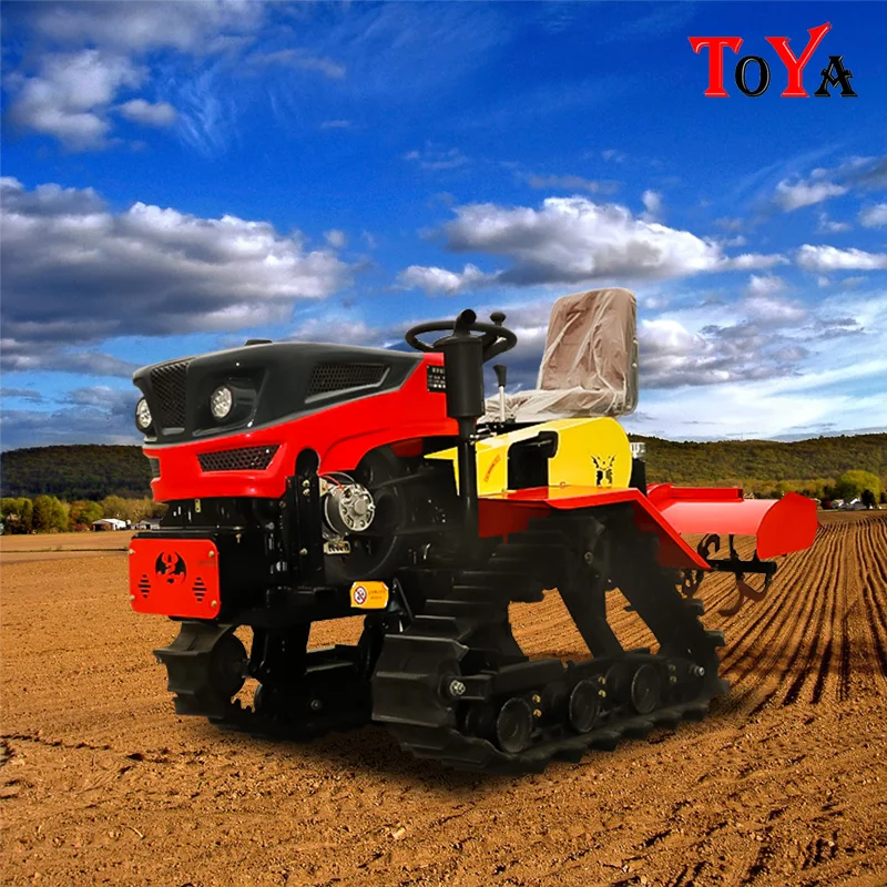 

Agricultural Machinery Farm Tractor Tracked Diesel Rotary Tiller Mini Tractor Equipment Agriculture Cultivators For Sale