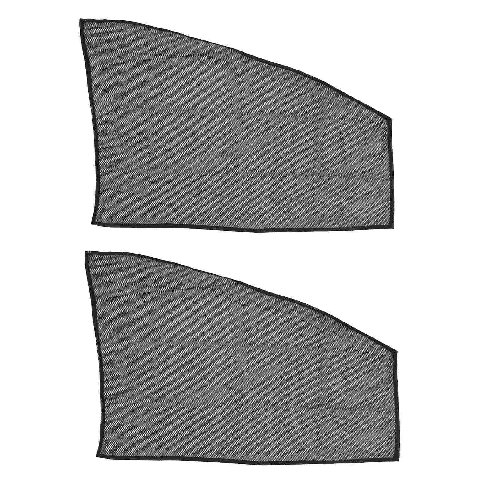 

2 Pcs Wear-resistant Sun Shades Portable Gauze Window Curtains (Black)