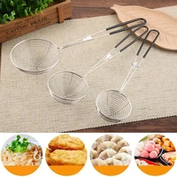 stainless steel skimmer spoon strainer long handle spider wire skimmer ladle for frying pasta chip noodles scoop kitchen cooking