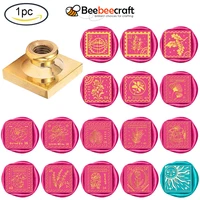 1pc cherry blossoms wax seal stamp head replacement sealing stamp heads only removable sealing brass stamp head 25mm