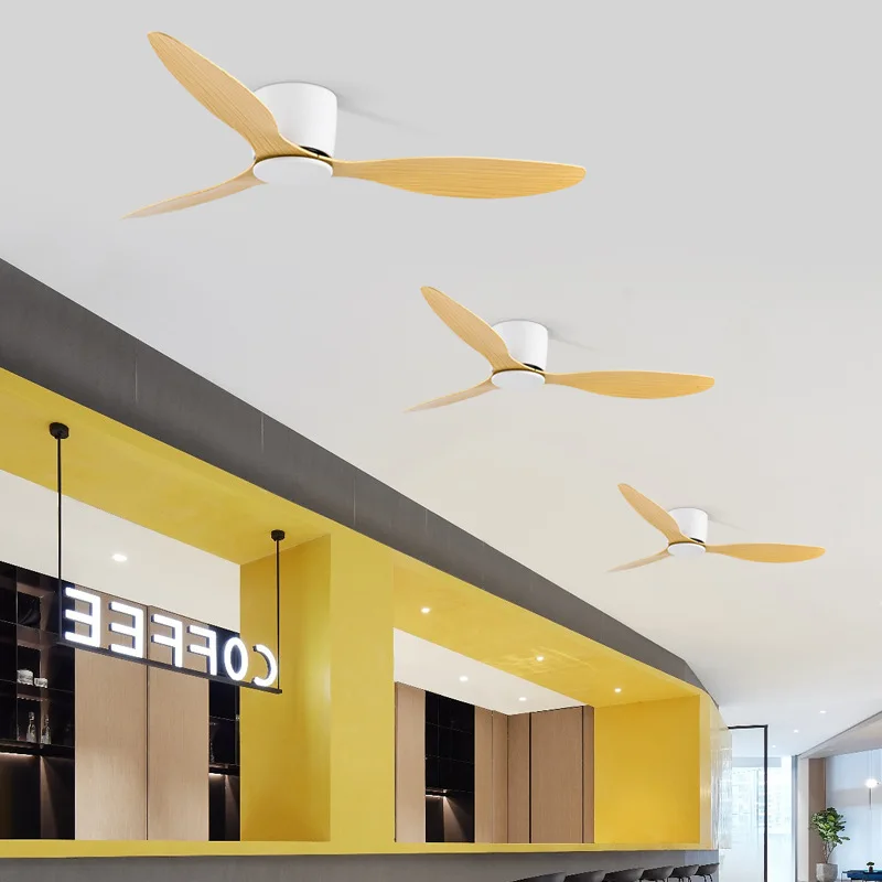 

Modern Ceiling Fan Without Lights 6 Speeds Timing 42 48 52 Inch 3 ABS Blade Loft Decorative Ceiling Fan Lamp Remote Control