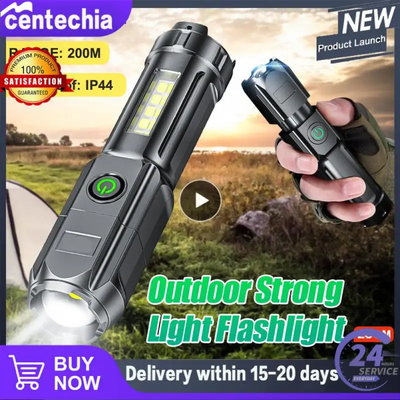 

Rechargeable Flashlight Outdoor Portable Strong Lamp Portable Long-range Flood Focusing Flashlight Lighting Torch Equipment