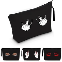 cosmetic bag womens makeup case strap organizer pouch necesserie travel toiletry bag fashion canvas zipper tote purse