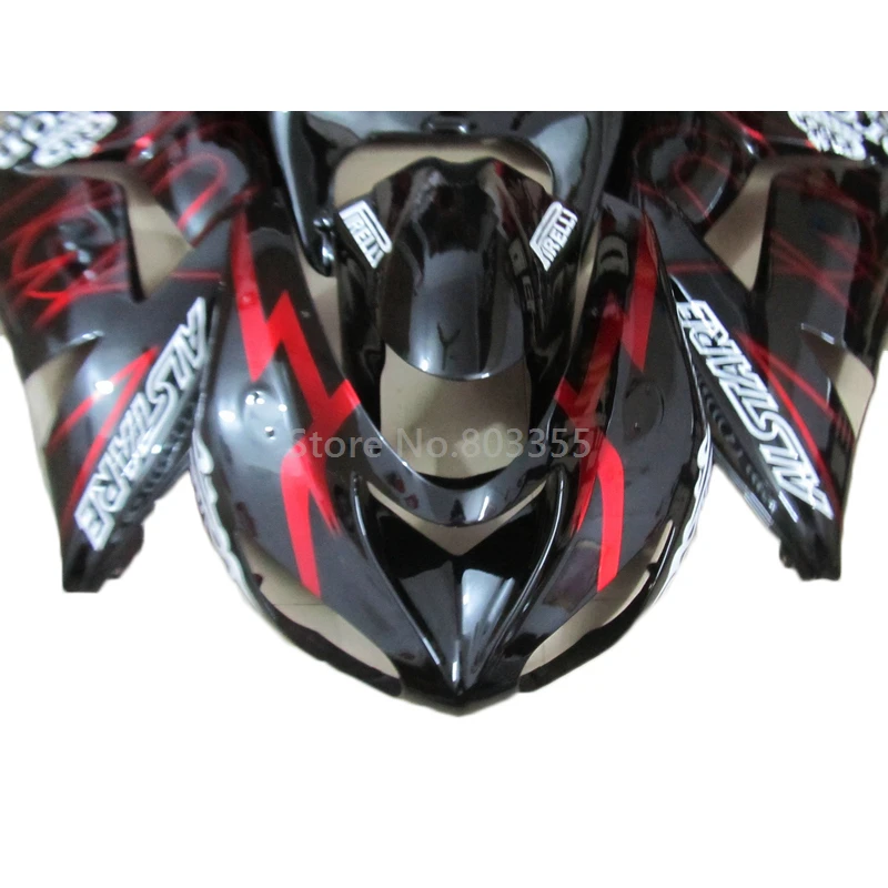 The Finest Kawasaki ZX10R 2006 2007 Injection Black Red Motorcycle fairings zx10r 06 07 Best Price Cool Fairing Kits FR75 |