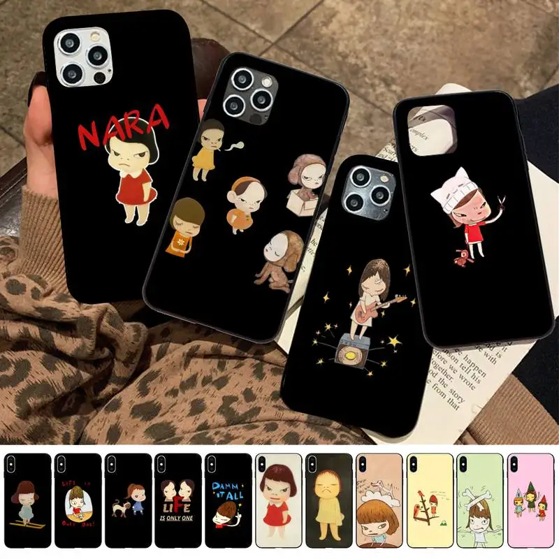 

Yinuoda art cartoon Yoshitomo Nara Phone Case for iPhone 11 12 13 mini pro XS MAX 8 7 6 6S Plus X 5S SE 2020 XR case