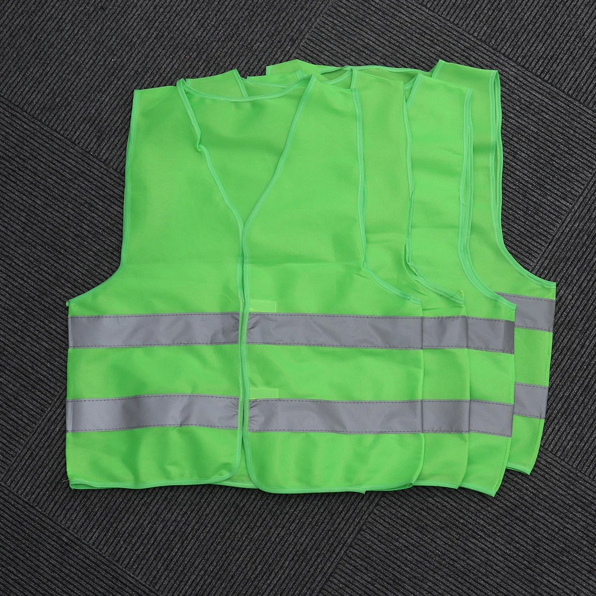 4 PCS High Visibility Cycling Riding Vests Reflective Safety Jackets for Outdoor Construction Work Road Traffic San