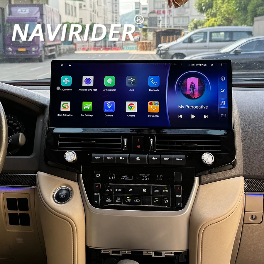 15 8-дюймовый автомобильный радиоприемник Android 14 сенсорный экран для TOYOTA LAND CRUISER 200