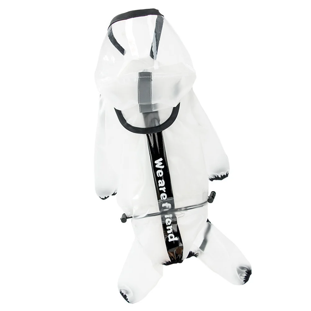 

Waterproof Raincoat Hooded- Transparent Rain Outdoor Rain Poncho Hoodies for Small and Medium Dogs and Puppies