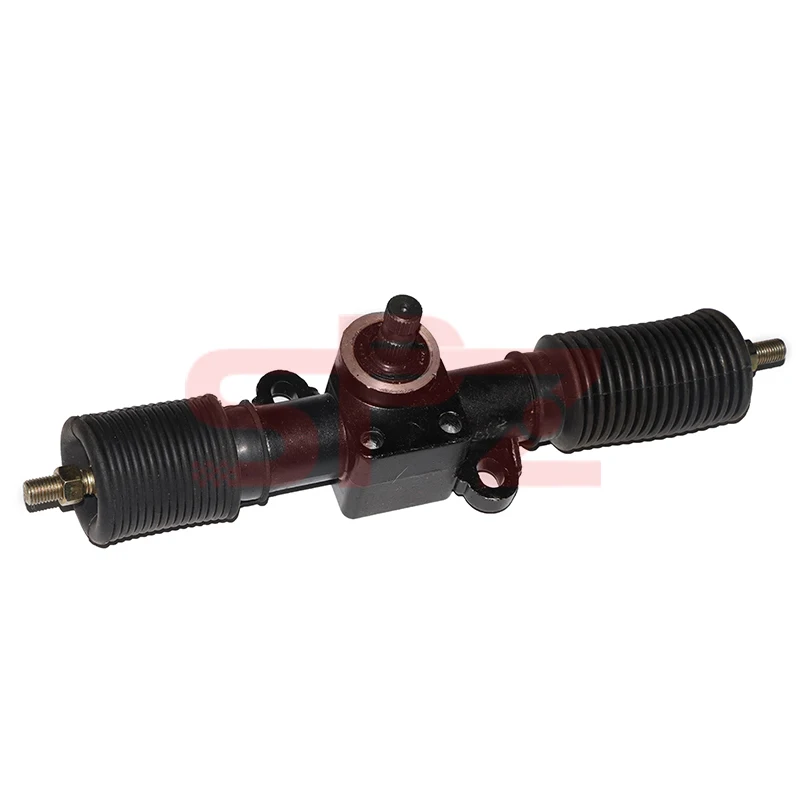 330MM durable solid shaft frame karting thread DIY professional parts metal vehicle accessories steering gear pinion assembly